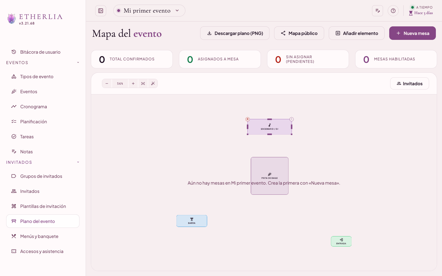 Plano del salón